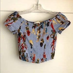 Smocked crop top
